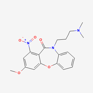 10-[3-(dimethylamino)propyl]-3-methoxy-1-nitrodibenzo[b,f][1,4]oxazepin-11(10H)-one