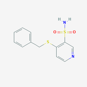 molecular formula C12H12N2O2S2 B432446 4-Benzylsulfanylpyridine-3-sulfonamide CAS No. 353278-70-3