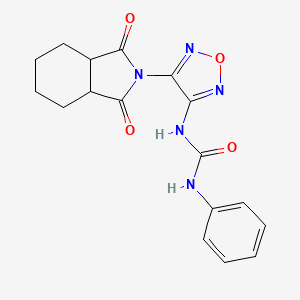 N-[4-(1,3-dioxooctahydro-2H-isoindol-2-yl)-1,2,5-oxadiazol-3-yl]-N'-phenylurea