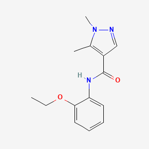 N-(2-ETHOXYPHENYL)-15-DIMETHYL-1H-PYRAZOLE-4-CARBOXAMIDE