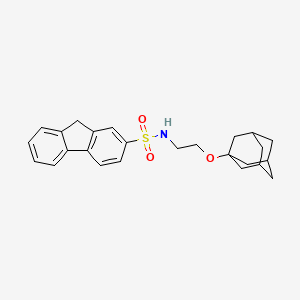 N-[2-(1-adamantyloxy)ethyl]-9H-fluorene-2-sulfonamide