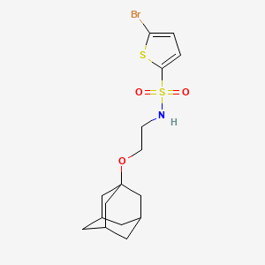 molecular formula C16H22BrNO3S2 B4324569 N-[2-(ADAMANTAN-1-YLOXY)ETHYL]-5-BROMOTHIOPHENE-2-SULFONAMIDE 