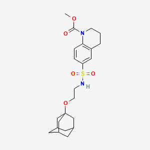 methyl 6-({[2-(1-adamantyloxy)ethyl]amino}sulfonyl)-3,4-dihydroquinoline-1(2H)-carboxylate