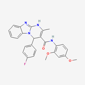 N-(2,4-dimethoxyphenyl)-4-(4-fluorophenyl)-2-methyl-1,4-dihydropyrimido[1,2-a]benzimidazole-3-carboxamide