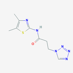 N-(4,5-dimethyl-1,3-thiazol-2-yl)-3-(1H-tetrazol-1-yl)propanamide