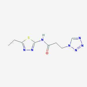 N-(5-ethyl-1,3,4-thiadiazol-2-yl)-3-(1H-tetrazol-1-yl)propanamide