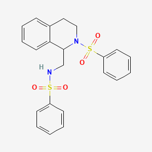 N-{[2-(phenylsulfonyl)-1,2,3,4-tetrahydroisoquinolin-1-yl]methyl}benzenesulfonamide