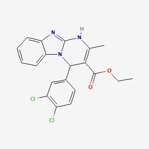 ethyl 4-(3,4-dichlorophenyl)-2-methyl-1,4-dihydropyrimido[1,2-a]benzimidazole-3-carboxylate