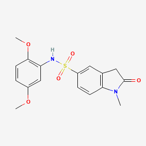 N-(2,5-DIMETHOXYPHENYL)-1-METHYL-2-OXO-5-INDOLINESULFONAMIDE