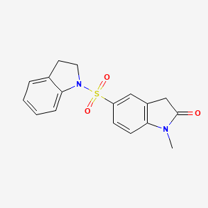 5-(2,3-dihydro-1H-indol-1-ylsulfonyl)-1-methyl-1,3-dihydro-2H-indol-2-one