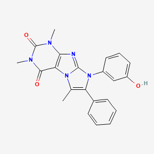 8-(3-HYDROXYPHENYL)-1,3,6-TRIMETHYL-7-PHENYL-1H,2H,3H,4H,8H-IMIDAZO[1,2-G]PURINE-2,4-DIONE