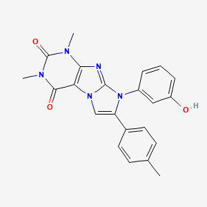 8-(3-HYDROXYPHENYL)-1,3-DIMETHYL-7-(4-METHYLPHENYL)-1H,2H,3H,4H,8H-IMIDAZO[1,2-G]PURINE-2,4-DIONE