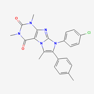 8-(4-CHLOROPHENYL)-1,3,6-TRIMETHYL-7-(4-METHYLPHENYL)-1H,2H,3H,4H,8H-IMIDAZO[1,2-G]PURINE-2,4-DIONE