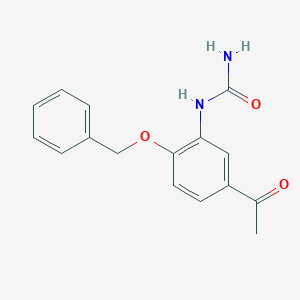 B043255 N-[5-Acetyl-2-(phenylmethoxy)phenyl]urea CAS No. 34241-97-9