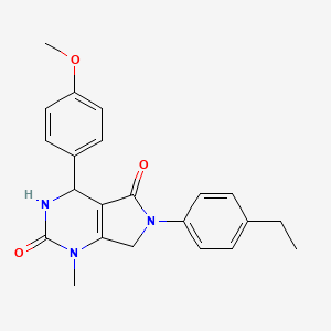 6-(4-ethylphenyl)-4-(4-methoxyphenyl)-1-methyl-3,4,6,7-tetrahydro-1H-pyrrolo[3,4-d]pyrimidine-2,5-dione