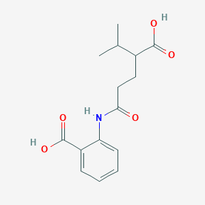 2-[(4-carboxy-5-methylhexanoyl)amino]benzoic acid