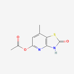 7-methyl-2-oxo-2,3-dihydro[1,3]thiazolo[4,5-b]pyridin-5-yl acetate