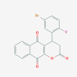 4-(5-bromo-2-fluorophenyl)-3,4-dihydro-2H-benzo[g]chromene-2,5,10-trione