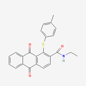 N-ethyl-1-[(4-methylphenyl)thio]-9,10-dioxo-9,10-dihydroanthracene-2-carboxamide