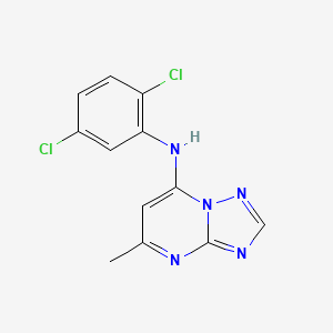 molecular formula C12H9Cl2N5 B4325828 N-(2,5-dichlorophenyl)-5-methyl[1,2,4]triazolo[1,5-a]pyrimidin-7-amine 
