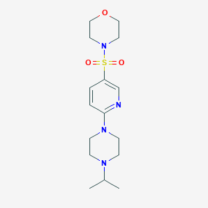 molecular formula C16H26N4O3S B432620 4-{[6-(4-Isopropyl-1-piperazinyl)-3-pyridinyl]sulfonyl}morpholine CAS No. 64614-92-2