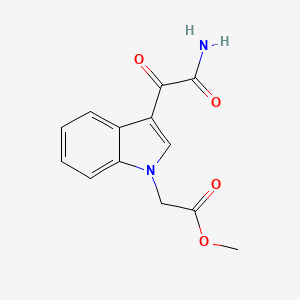 molecular formula C13H12N2O4 B4326290 methyl {3-[amino(oxo)acetyl]-1H-indol-1-yl}acetate 