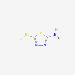 molecular formula C3H5N3S2 B043264 2-氨基-5-(甲硫基)-1,3,4-噻二唑 CAS No. 5319-77-7