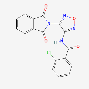 molecular formula C17H9ClN4O4 B4326421 2-chloro-N-[4-(1,3-dioxo-1,3-dihydro-2H-isoindol-2-yl)-1,2,5-oxadiazol-3-yl]benzamide 