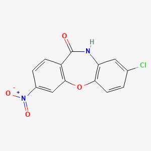 molecular formula C13H7ClN2O4 B4326431 8-chloro-3-nitrodibenzo[b,f][1,4]oxazepin-11(10H)-one 