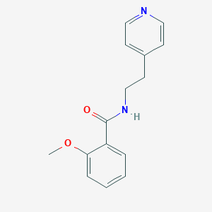 molecular formula C15H16N2O2 B4326443 2-methoxy-N-(2-pyridin-4-ylethyl)benzamide 