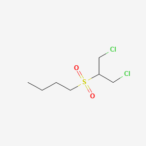 molecular formula C7H14Cl2O2S B4326565 1-{[2-chloro-1-(chloromethyl)ethyl]sulfonyl}butane 