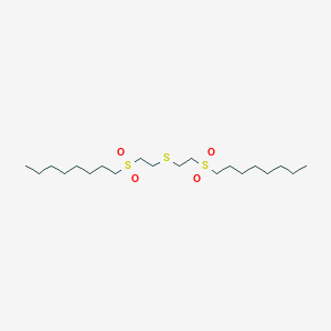 molecular formula C20H42O4S3 B4326586 1,1'-[thiobis(ethane-2,1-diylsulfonyl)]dioctane 