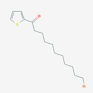 molecular formula C15H23BrOS B4326592 11-bromo-1-(2-thienyl)undecan-1-one 