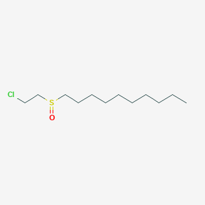 molecular formula C12H25ClOS B4326623 1-[(2-chloroethyl)sulfinyl]decane 