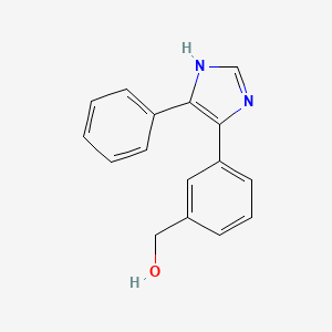 molecular formula C16H14N2O B4326635 [3-(4-phenyl-1H-imidazol-5-yl)phenyl]methanol 