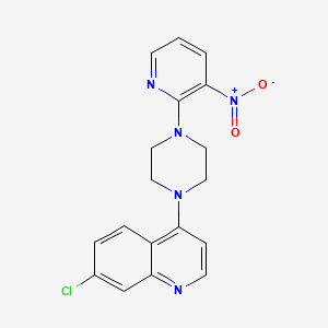 molecular formula C18H16ClN5O2 B4326810 7-chloro-4-[4-(3-nitropyridin-2-yl)piperazin-1-yl]quinoline 