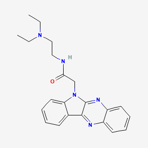 molecular formula C22H25N5O B4326817 N-[2-(diethylamino)ethyl]-2-(6H-indolo[2,3-b]quinoxalin-6-yl)acetamide 