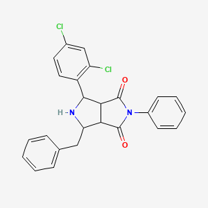 molecular formula C25H20Cl2N2O2 B4326826 4-benzyl-6-(2,4-dichlorophenyl)-2-phenyltetrahydropyrrolo[3,4-c]pyrrole-1,3(2H,3aH)-dione 