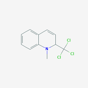 molecular formula C11H10Cl3N B432683 1-methyl-2-(trichloromethyl)-2H-quinoline CAS No. 132363-86-1