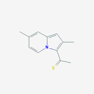 molecular formula C12H13NS B432686 1-(2,7-Dimethyl-3-indolizinyl)ethanethione CAS No. 353283-91-7