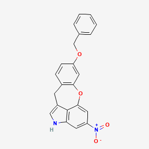 molecular formula C22H16N2O4 B4327117 8-(benzyloxy)-4-nitro-2,11-dihydro[1]benzoxepino[4,3,2-cd]indole 