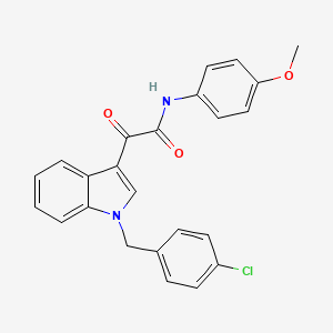 molecular formula C24H19ClN2O3 B4327172 2-[1-(4-chlorobenzyl)-1H-indol-3-yl]-N-(4-methoxyphenyl)-2-oxoacetamide 