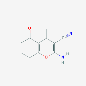 molecular formula C11H12N2O2 B432730 2-Amino-4-methyl-5-oxo-5,6,7,8-tetrahydro-4H-chromene-3-carbonitrile CAS No. 175603-75-5