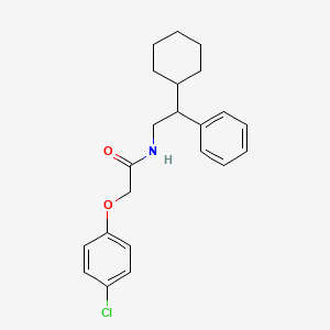 molecular formula C22H26ClNO2 B4327508 2-(4-chlorophenoxy)-N-(2-cyclohexyl-2-phenylethyl)acetamide 