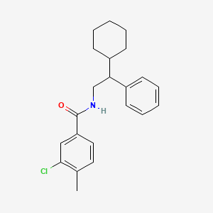 molecular formula C22H26ClNO B4327510 3-chloro-N-(2-cyclohexyl-2-phenylethyl)-4-methylbenzamide 