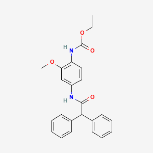 molecular formula C24H24N2O4 B4327554 ethyl {4-[(diphenylacetyl)amino]-2-methoxyphenyl}carbamate 