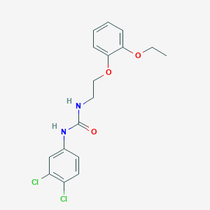 molecular formula C17H18Cl2N2O3 B4327609 N-(3,4-dichlorophenyl)-N'-[2-(2-ethoxyphenoxy)ethyl]urea CAS No. 899374-32-4