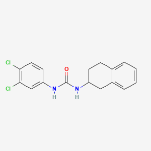 molecular formula C17H16Cl2N2O B4327617 N-(3,4-dichlorophenyl)-N'-(1,2,3,4-tetrahydronaphthalen-2-yl)urea 