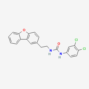 molecular formula C21H16Cl2N2O2 B4327622 N-(2-dibenzo[b,d]furan-2-ylethyl)-N'-(3,4-dichlorophenyl)urea 