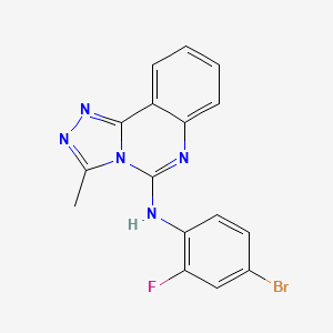 molecular formula C16H11BrFN5 B4327687 N-(4-bromo-2-fluorophenyl)-3-methyl[1,2,4]triazolo[4,3-c]quinazolin-5-amine 